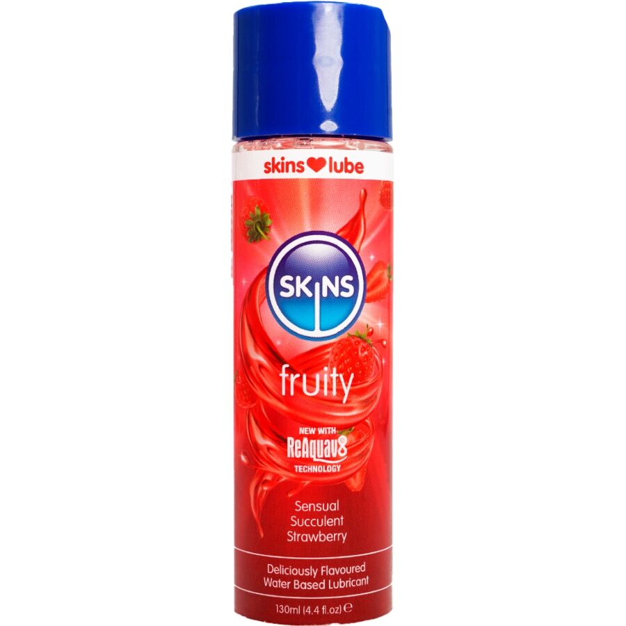 Lubrificante Intimo Base Acqua Skins — Fragola, 130 ml