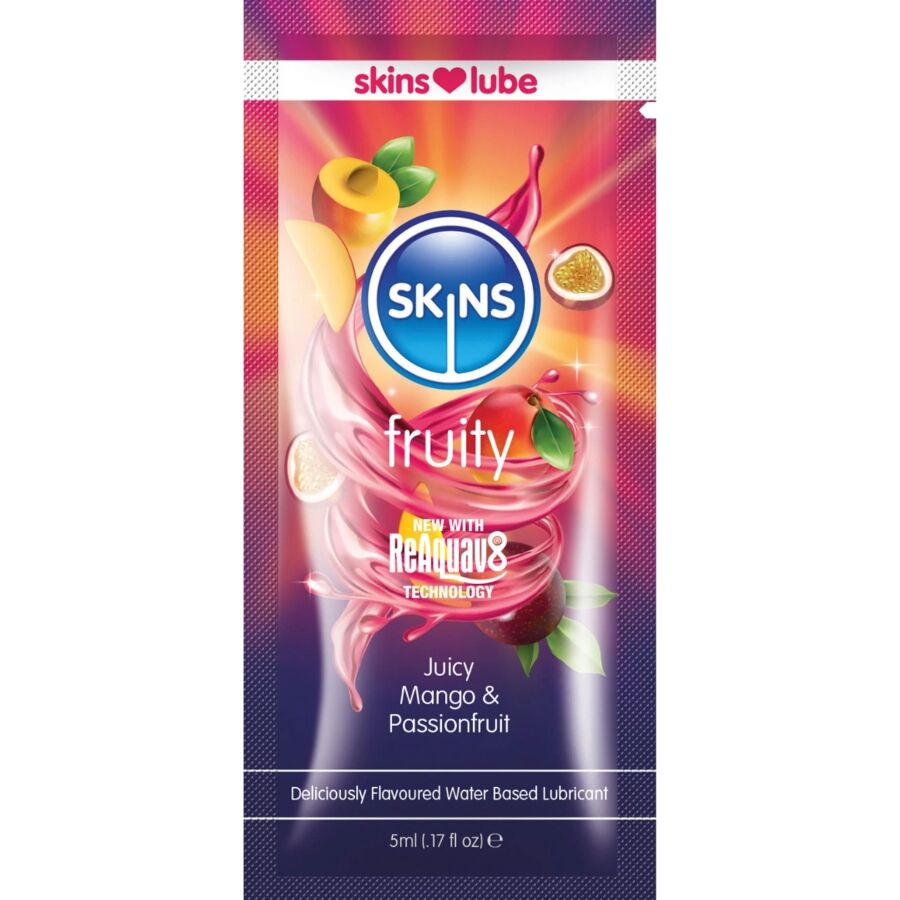 Lubrificante Fruttato SKINS Mango e Frutto della Passione Monodose — 5 ML