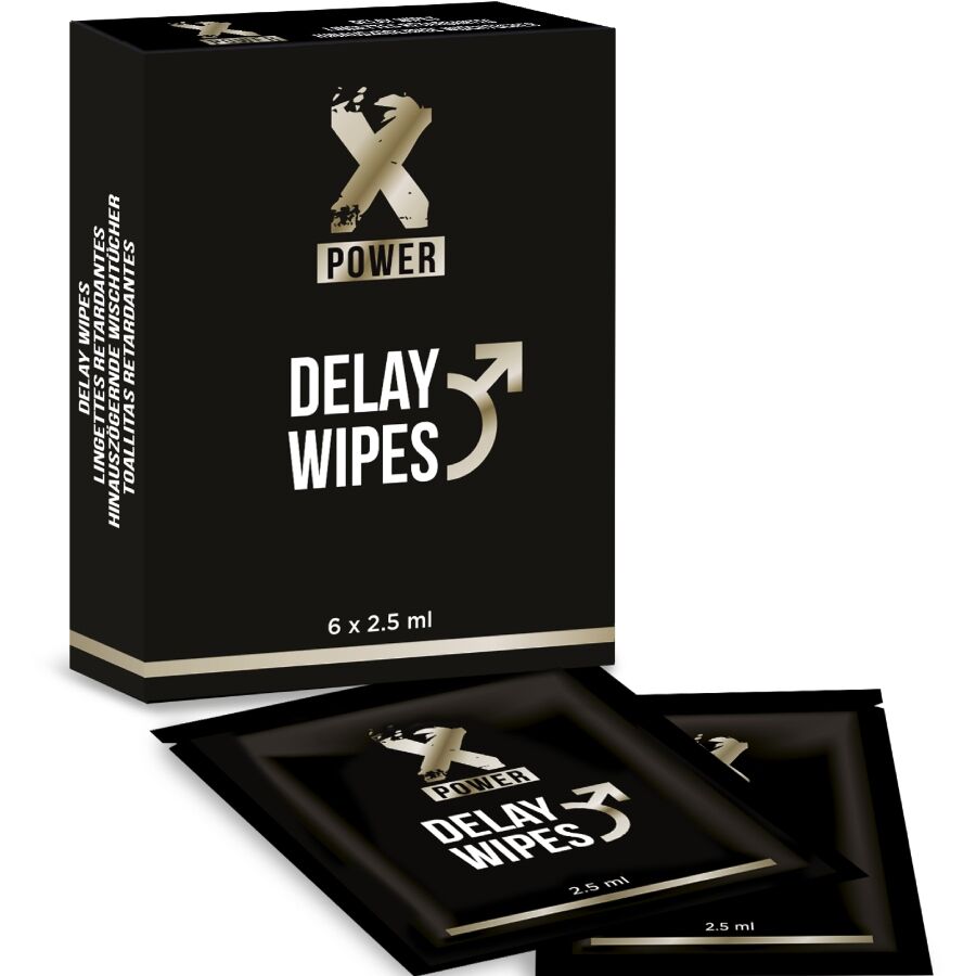 Salviette Ritardanti XPOWER Delay 6 Pezzi — Effetto Naturale