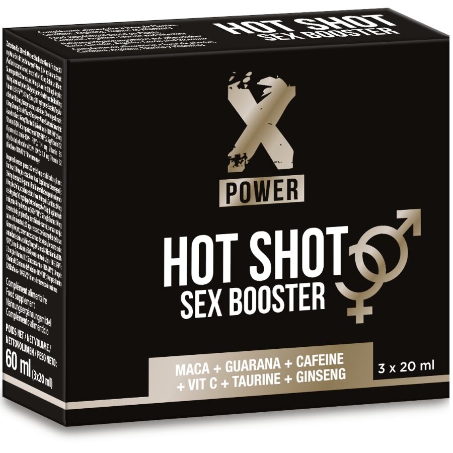 Integratore Libido XPOWER Hot Shot Sex Booster — 3x20ml