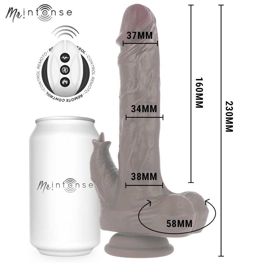 Dildo Realistico Vibrante Mr. Intense Morgan — 23 cm, Telecomando