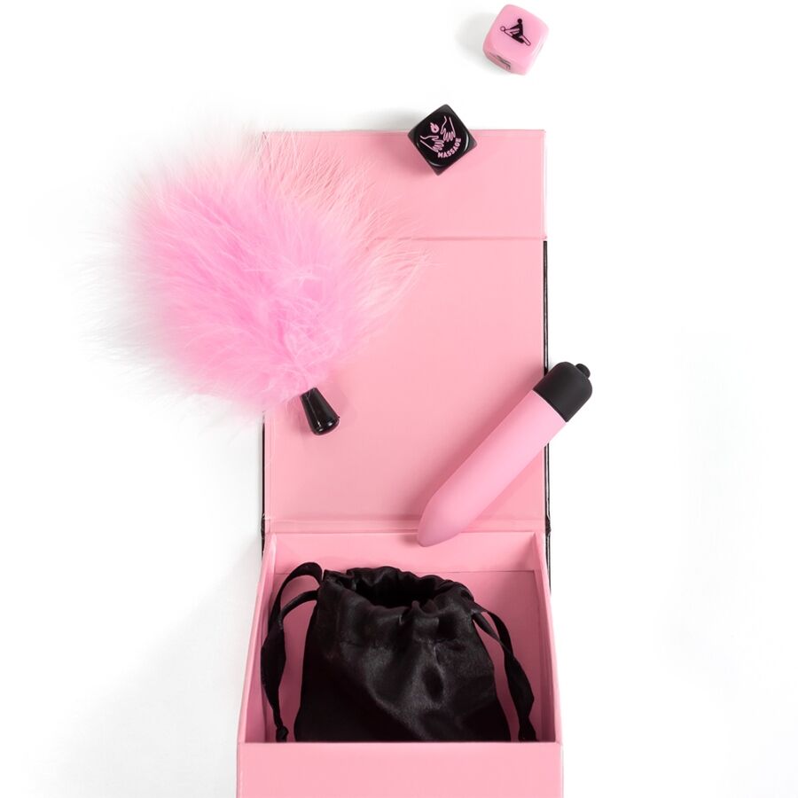 Kit Erotico per Coppie Secret Play Pleasures Box — Dadi + Vibratore