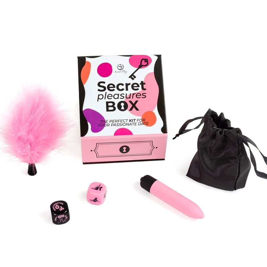 Kit Erotico per Coppie Secret Play Pleasures Box — Dadi + Vibratore