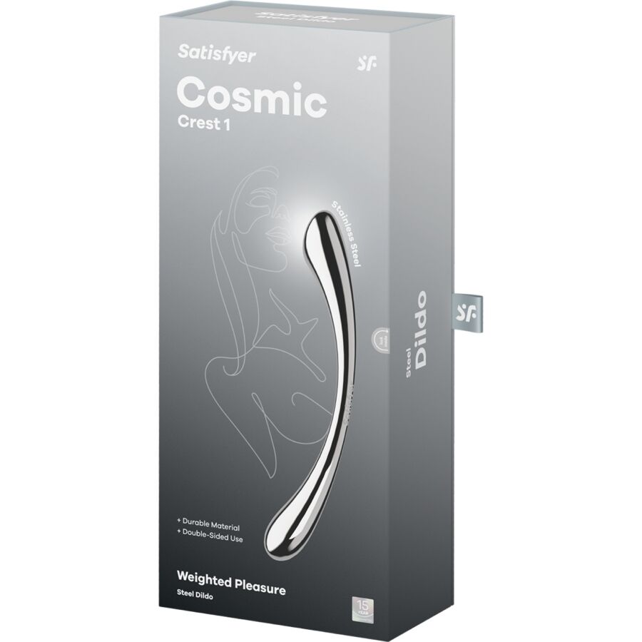Dildo Doppia Estremità in Acciaio Satisfyer Cosmic Crest 1