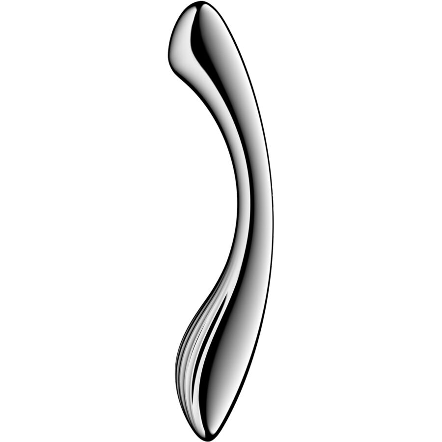 Dildo in Acciaio Inox Satisfyer Pure Gravity 1 — Curvo