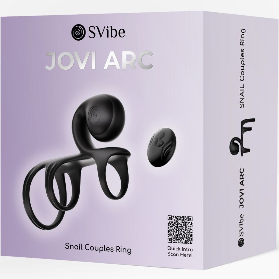 Anello Fallico Vibrante Snail Vibe Jovi Arc — Telecomando