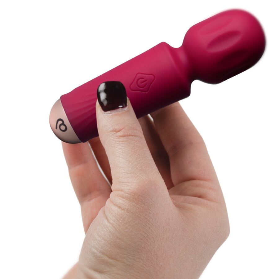 Vibratore Wand Mini Rocks-Off Azalea — 16 Funzioni, Rosso