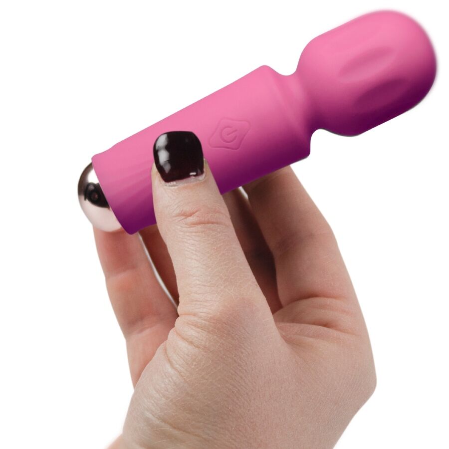 Vibratore Wand Ricaricabile Rocks-Off — 16 Funzioni, Rosa