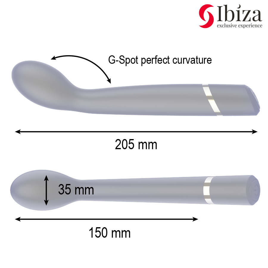 Vibratore Punto G Ibiza G-Spot — Silicone, 10 Vibrazioni