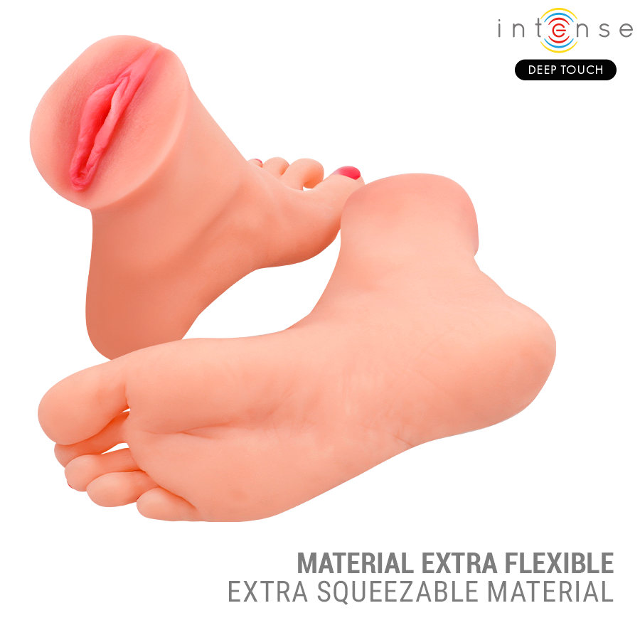 Masturbatore a Forma di Piede Intense Gabbie — TPE, 2 Pezzi