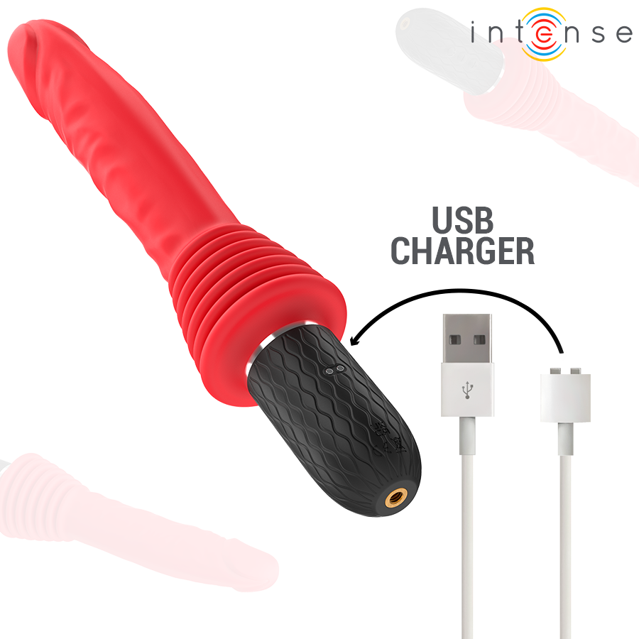 Vibratore a Spinta con Telecomando Intense Cynthia — Riscaldante
