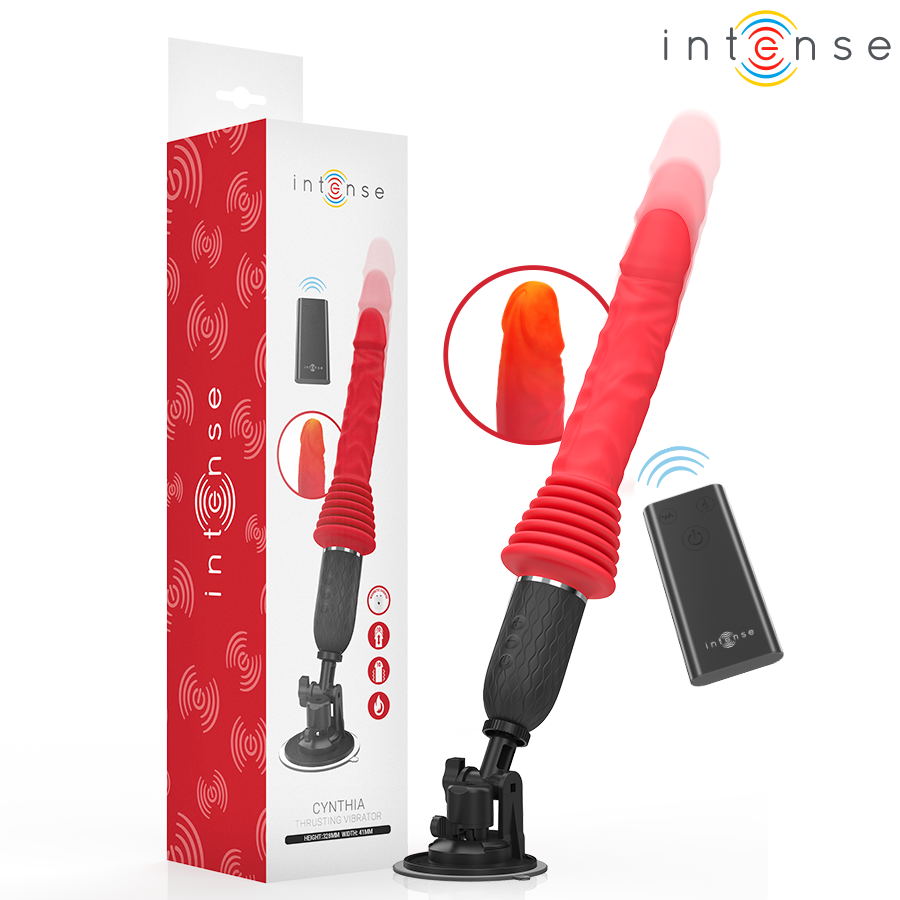 Vibratore a Spinta con Telecomando Intense Cynthia — Riscaldante