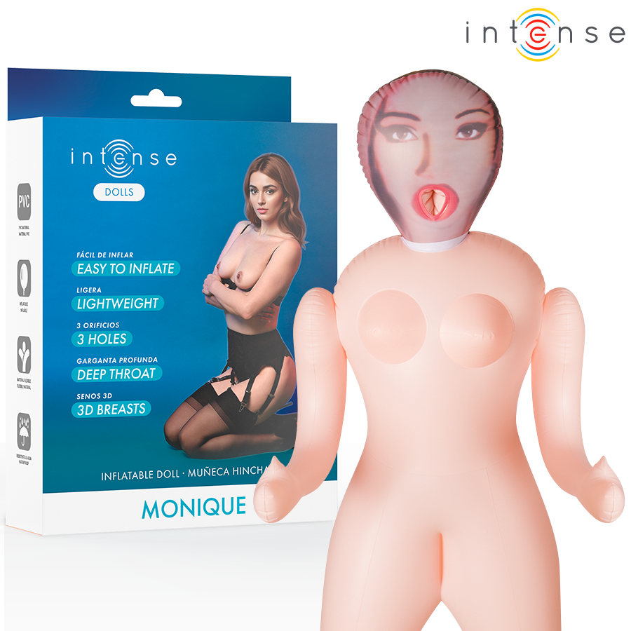 Bambola Gonfiabile 3 Orifizi Intense Dolls Monique — PVC