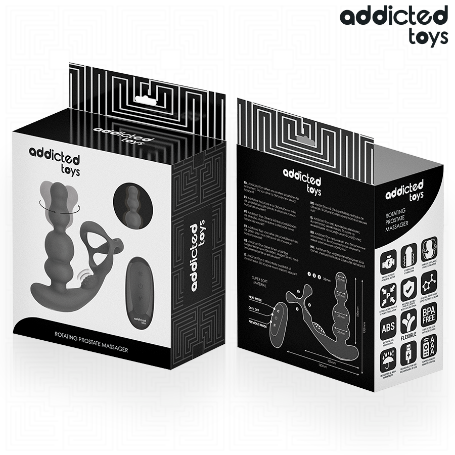 Massaggiatore Prostatico Rotante Addicted Toys — con Telecomando
