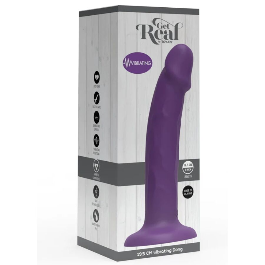 Dildo Realistico Vibrante Toyjoy Get Real — Silicone, 19,5 cm