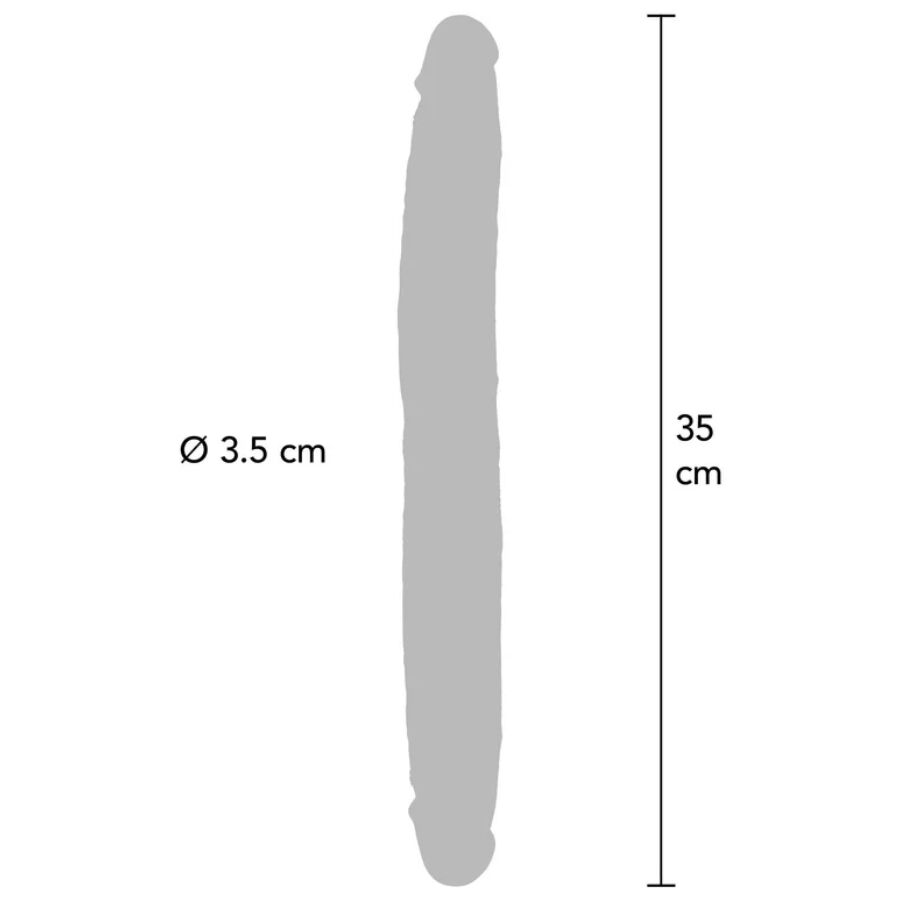Dildo Doppia Estremità Realistico ToyJoy Get Real — 35 cm