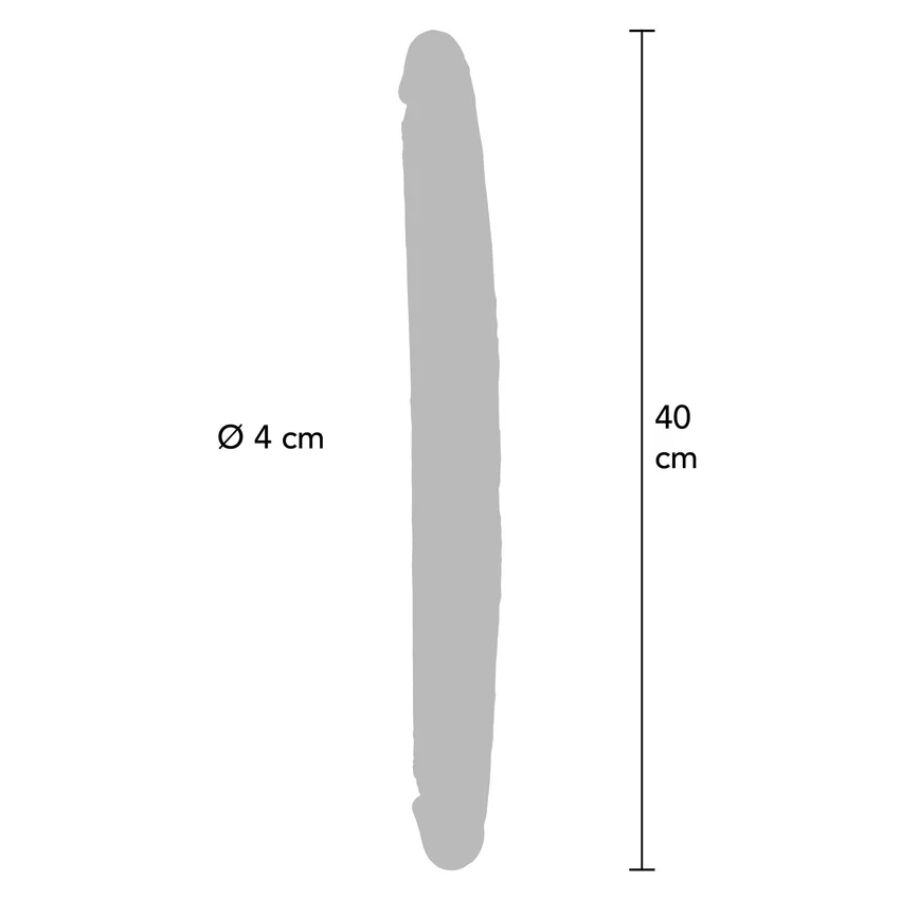 Dildo Doppia Estremità Realistico ToyJoy Get Real — 40 cm