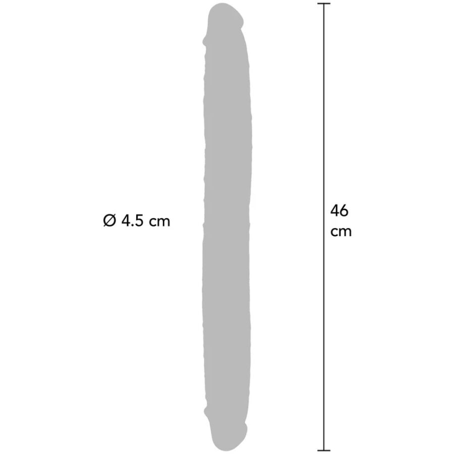 Dildo Doppia Estremità Realistico ToyJoy Get Real — 46 cm