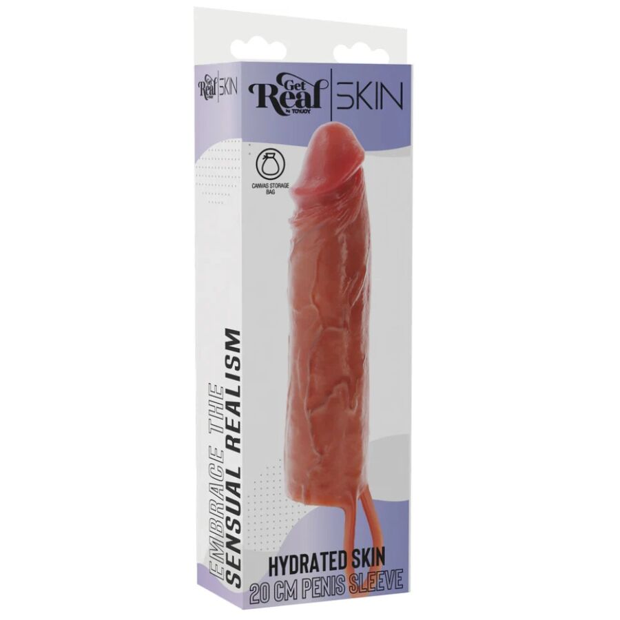 Guaina Fallica Get Real Hydrated Skin — Silicone 20 cm