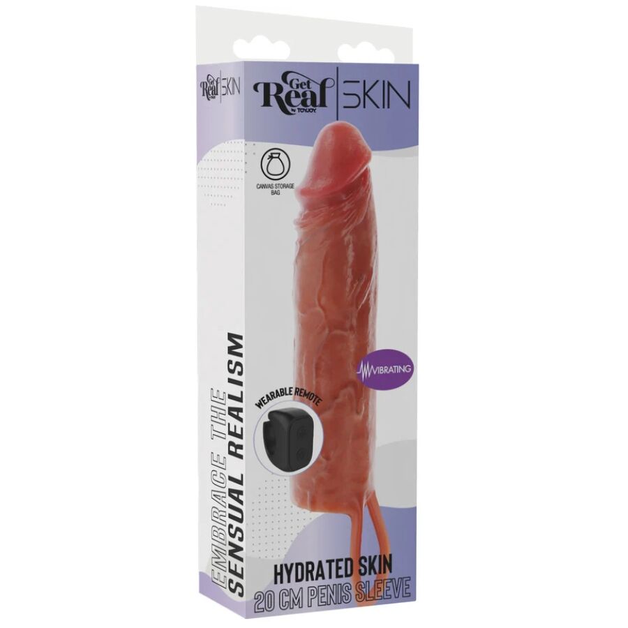 Guaina Fallica Vibrante Get Real Hydrated Skin — 20 cm