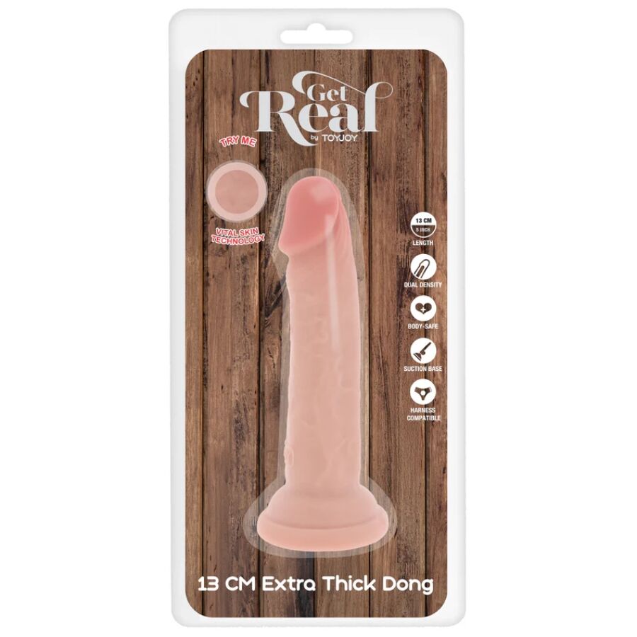 Dildo Realistico Doppia Densità Toyjoy Get Real Deluxe — 13 cm