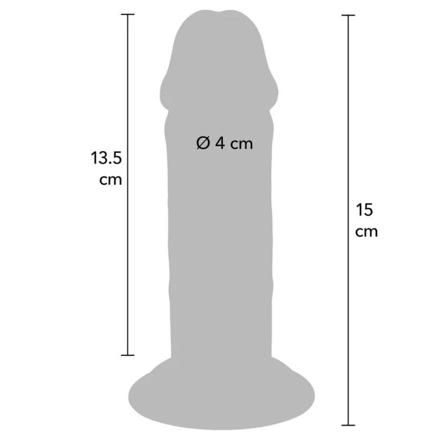 Dildo Realistico Doppia Densità ToyJoy Get Real Deluxe — 15 cm