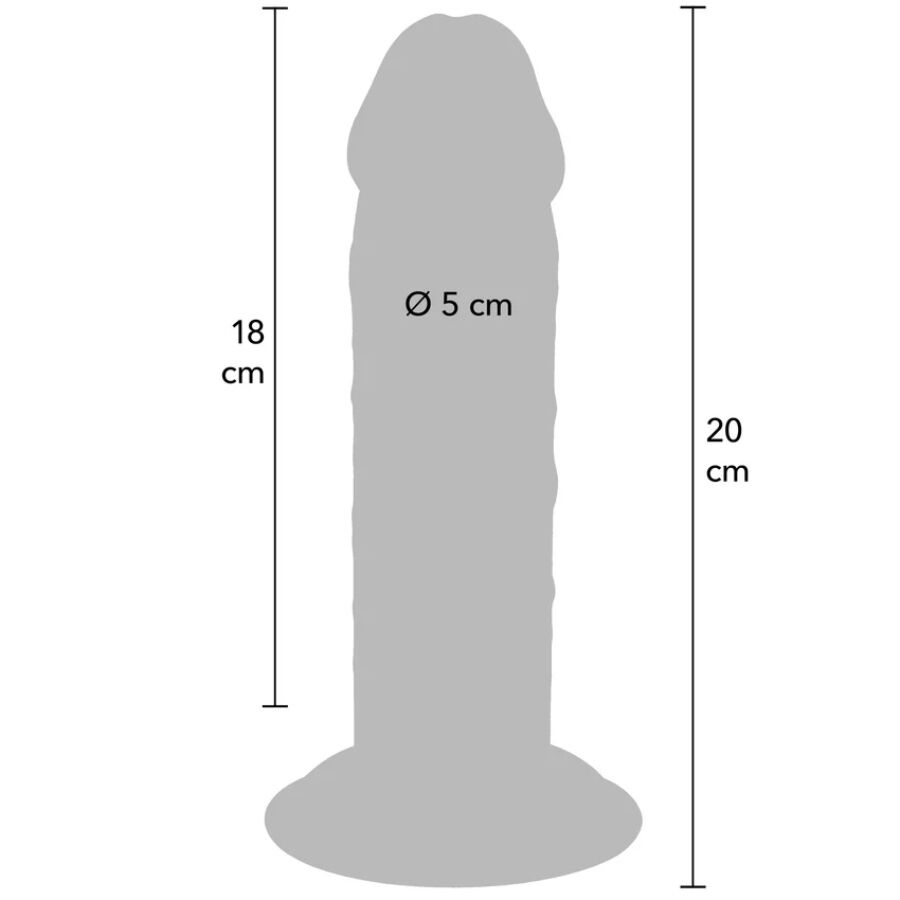 Dildo Realistico Doppia Densità Toyjoy Get Real Deluxe — 20 cm