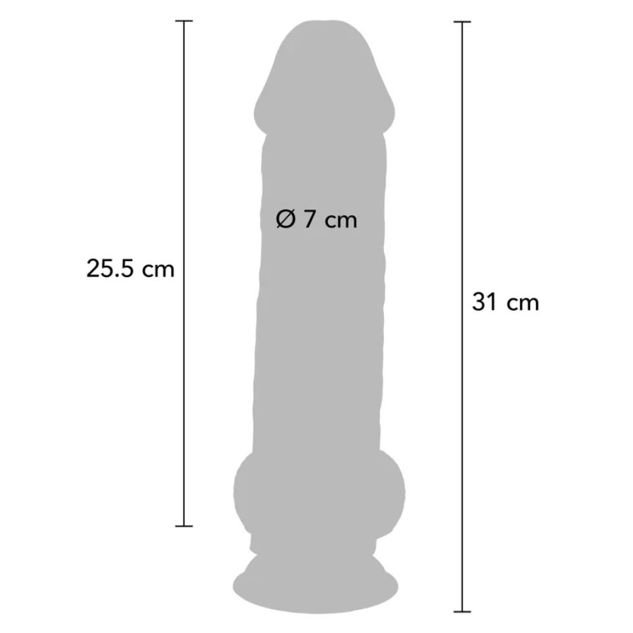 Dildo Realistico Extra Spesso Toyjoy Get Real Deluxe — 31 cm