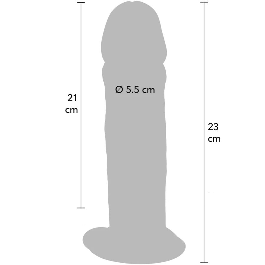Dildo Realistico Doppia Densità Toyjoy Get Real Deluxe — 23 cm