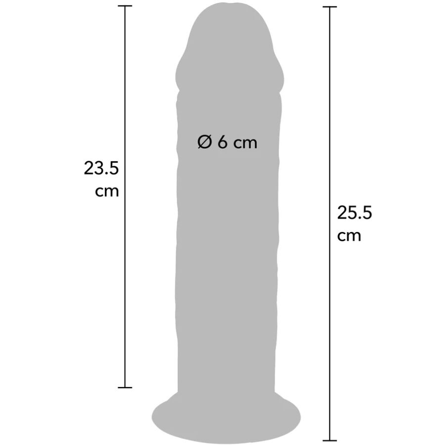 Dildo Realistico Doppia Densità Toyjoy Get Real Deluxe — 25,5 cm