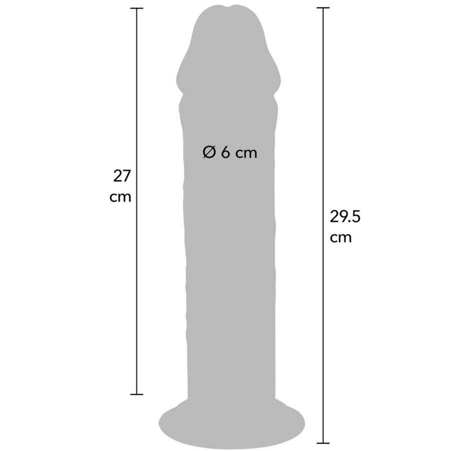 Dildo Realistico Doppia Densità Toyjoy Get Real Deluxe — 29,5 cm
