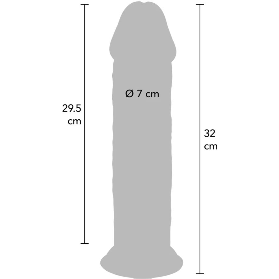 Dildo Realistico Doppia Densità Toyjoy Get Real Deluxe — 32 cm