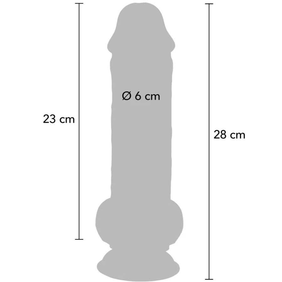 Dildo Realistico Extra Spesso Toyjoy Get Real Deluxe — 28 cm