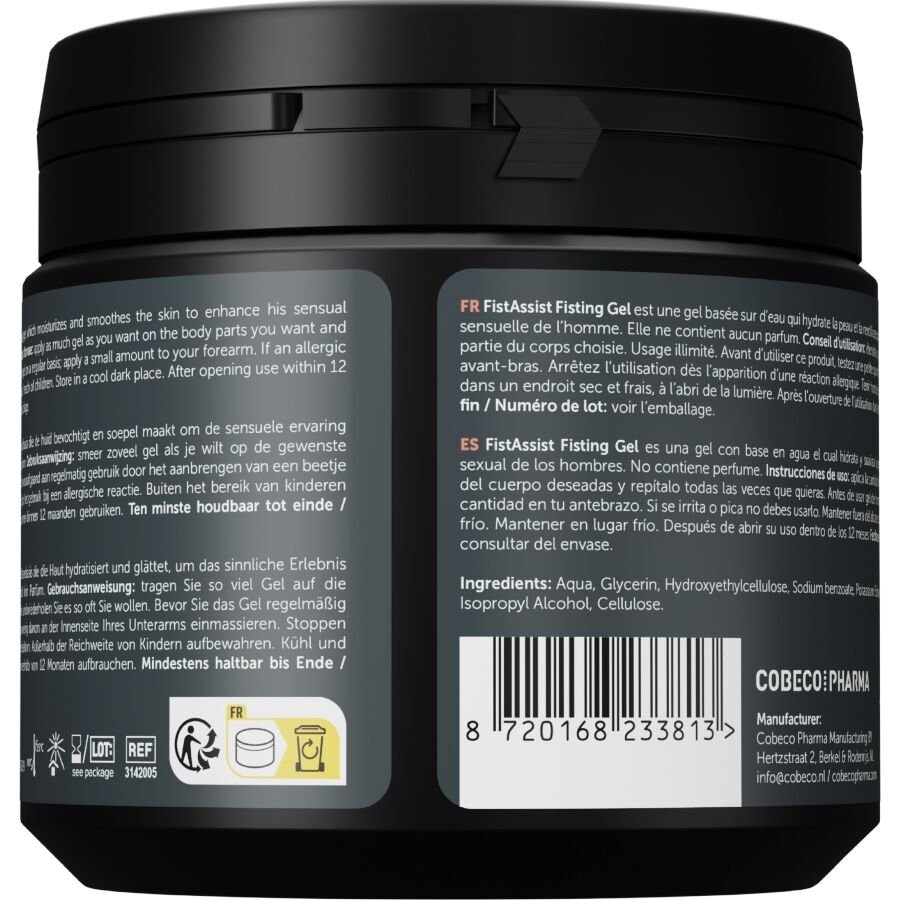 Gel Fisting Extra Denso Base Acqua Cobeco Fist Assist — 500 ml
