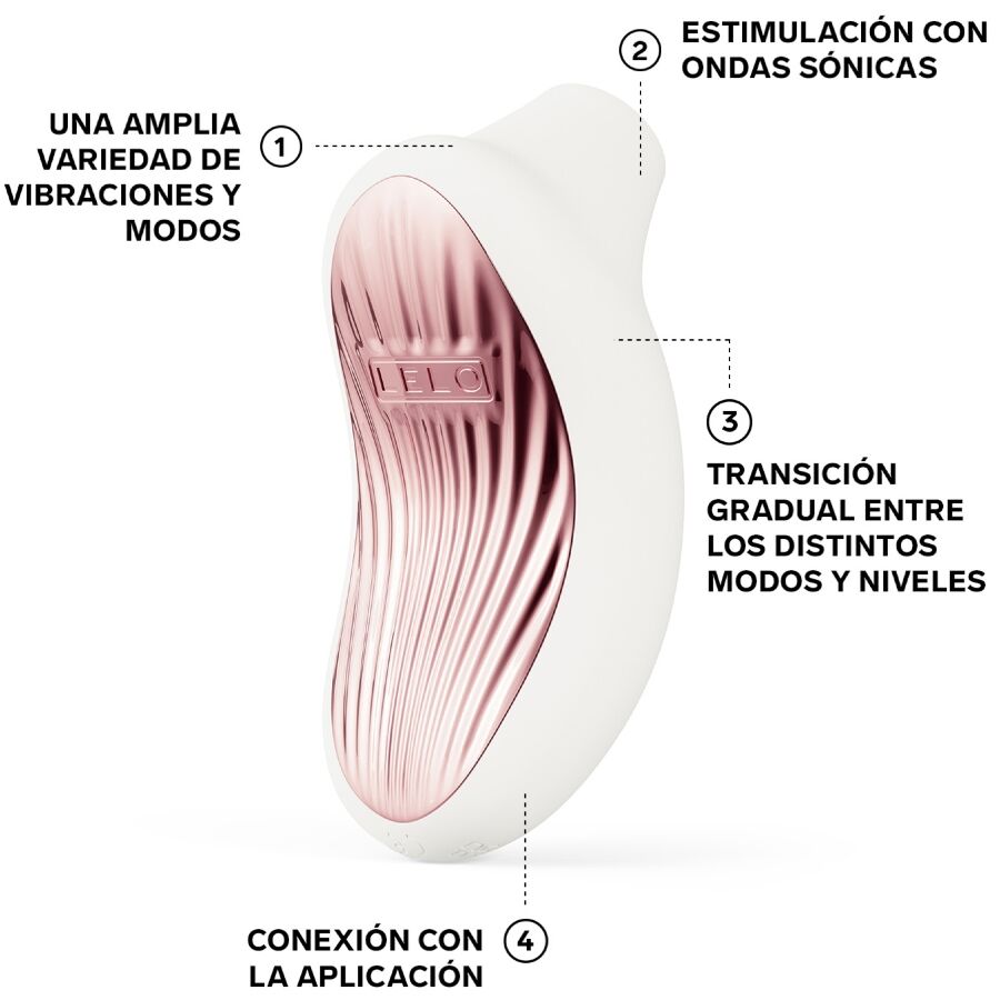 Succhia Clitoride Sonico LELO Sona 3 — 10 Modalità, Silicone