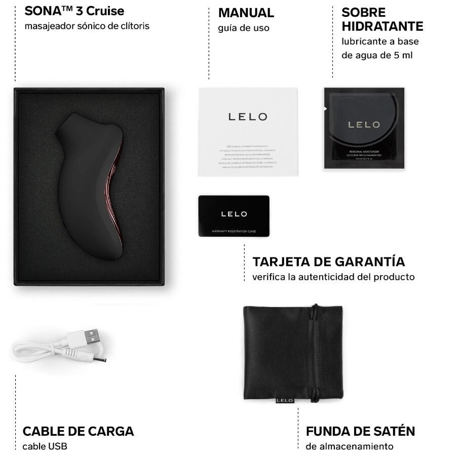 Succhia Clitoride Sonico LELO Sona 3 Cruise — Nero