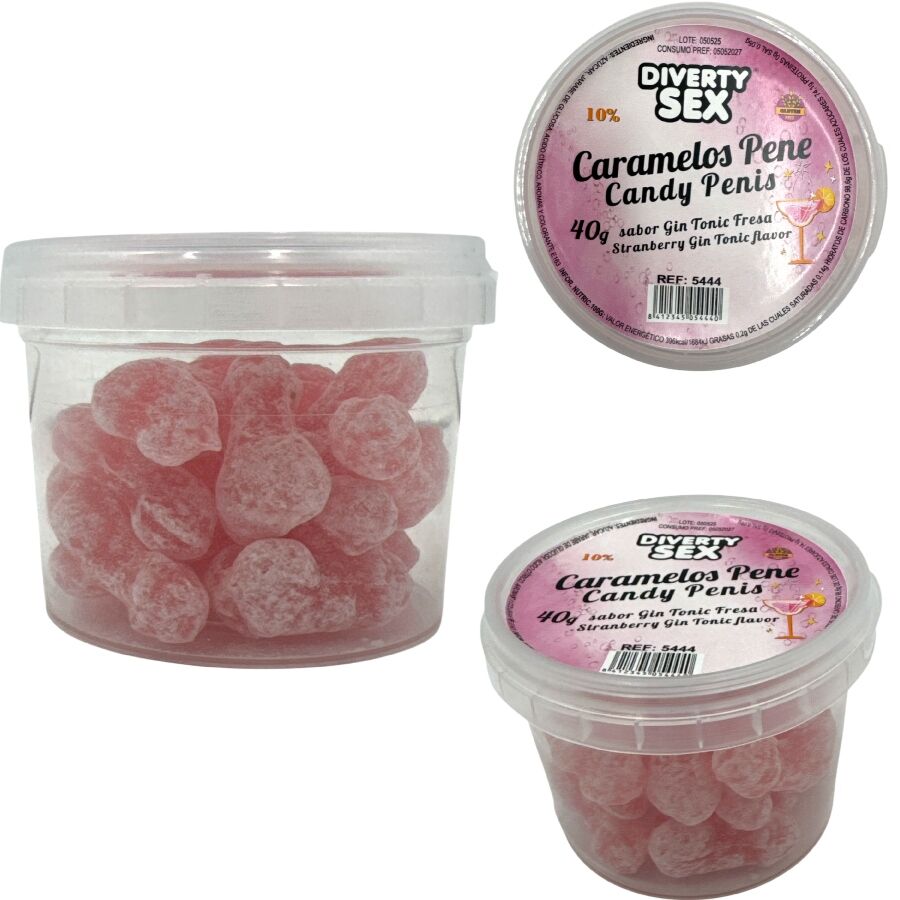 Caramelle a Forma di Pene Diablo Picante — Gin & Tonic, 20 pz