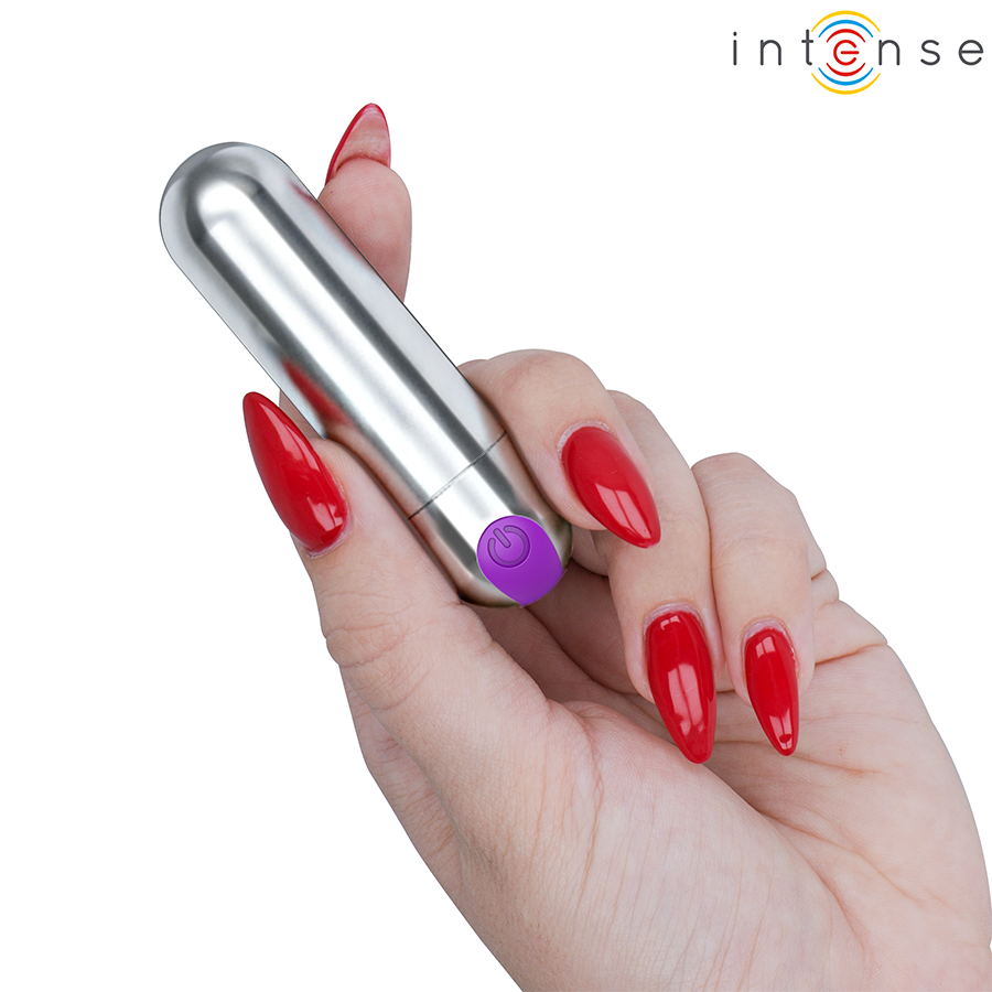 Vibratore Bullet Ricaricabile Intense Karen — Argento