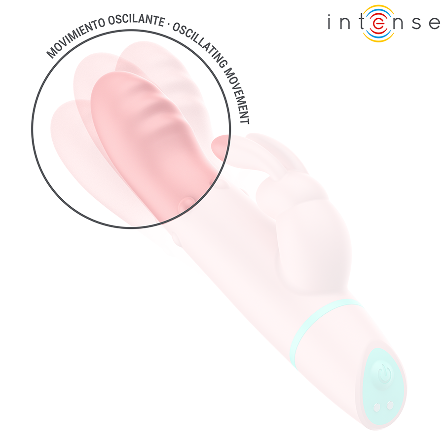Vibratore Coniglio INTENSE Alvin Rabbit Rotante Oscillante — Rosa