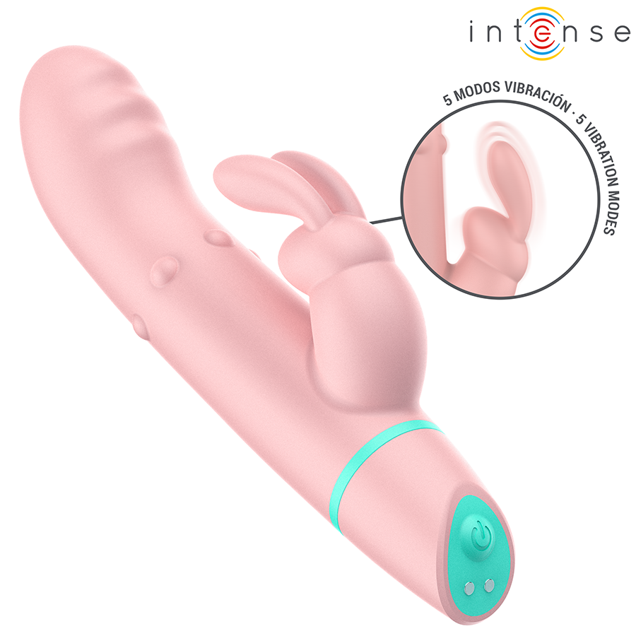 Vibratore Coniglio INTENSE Alvin Rabbit Rotante Oscillante — Rosa