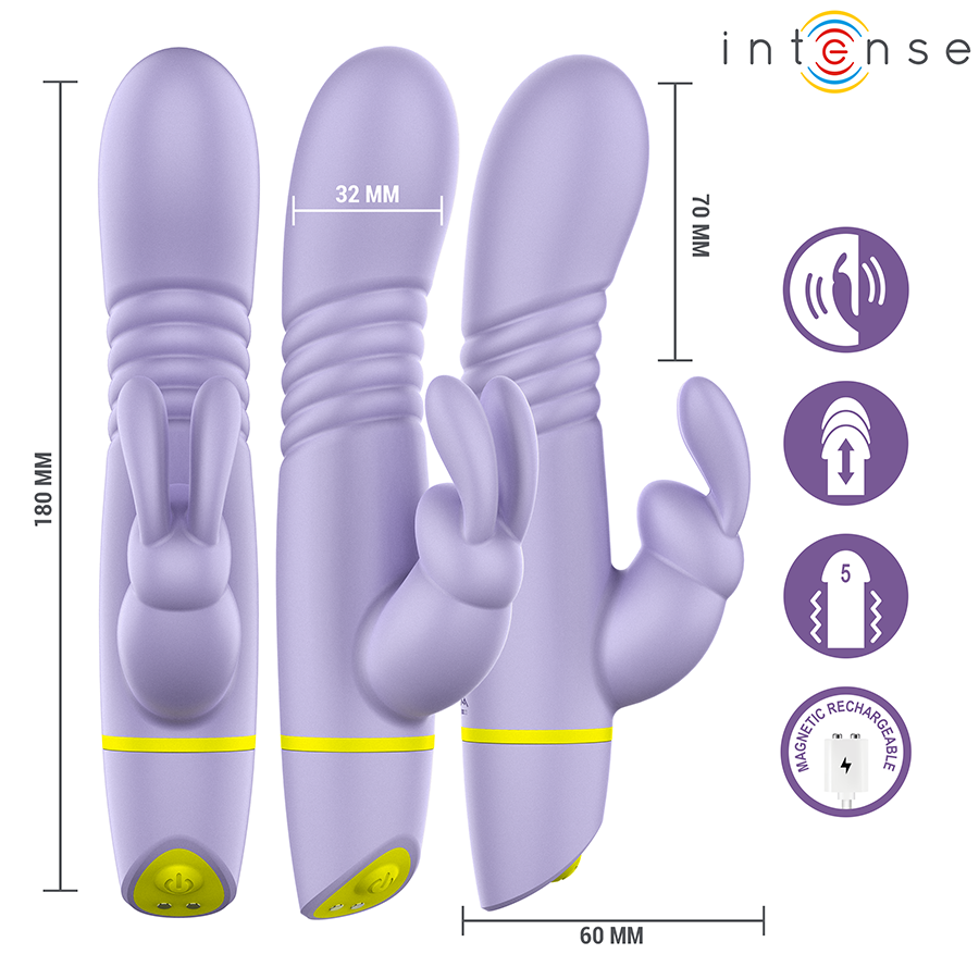 Vibratore con Spinta INTENSE Helen Rabbit — Rosa