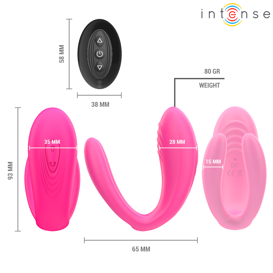 Vibratore Rabbit con Telecomando Intense Julia — 2 Motori