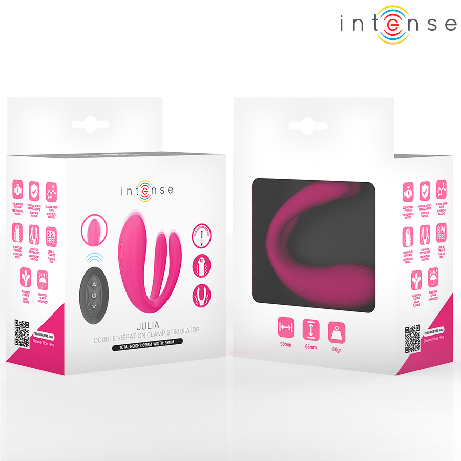 Vibratore Rabbit con Telecomando Intense Julia — 2 Motori
