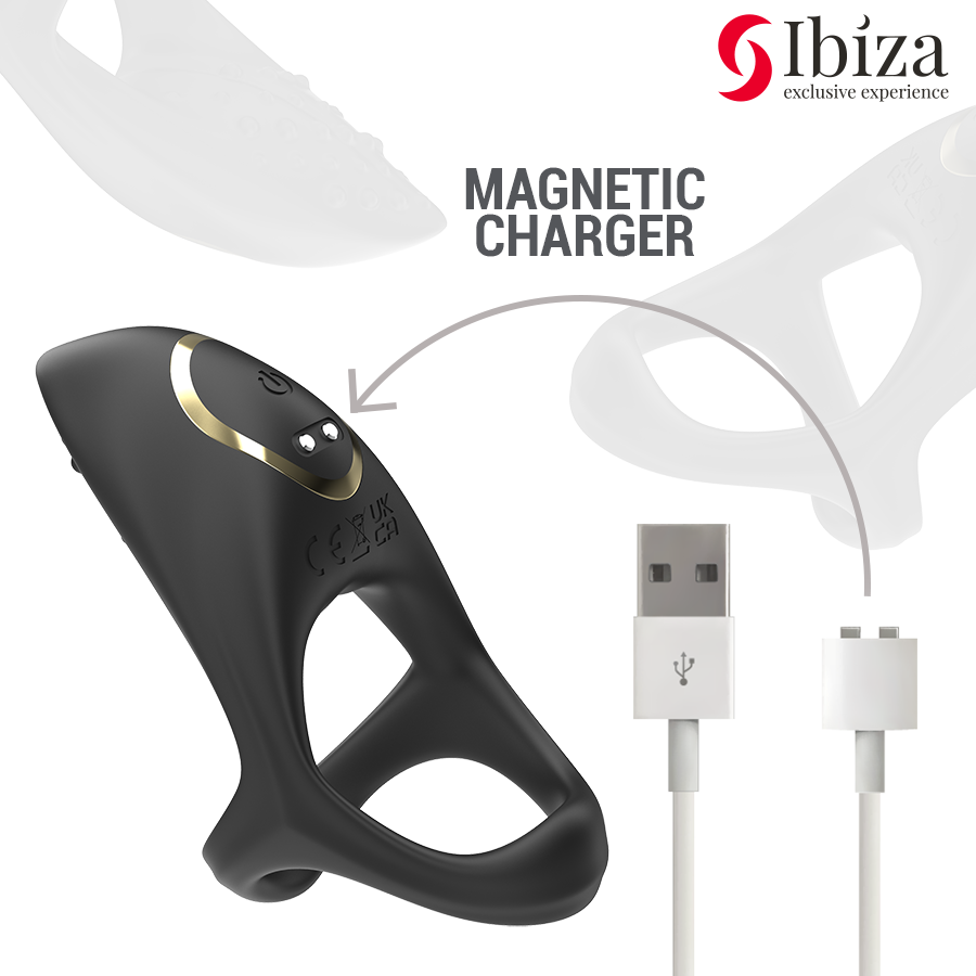Anello Fallico Vibrante Ibiza Technology — Silicone Medicale