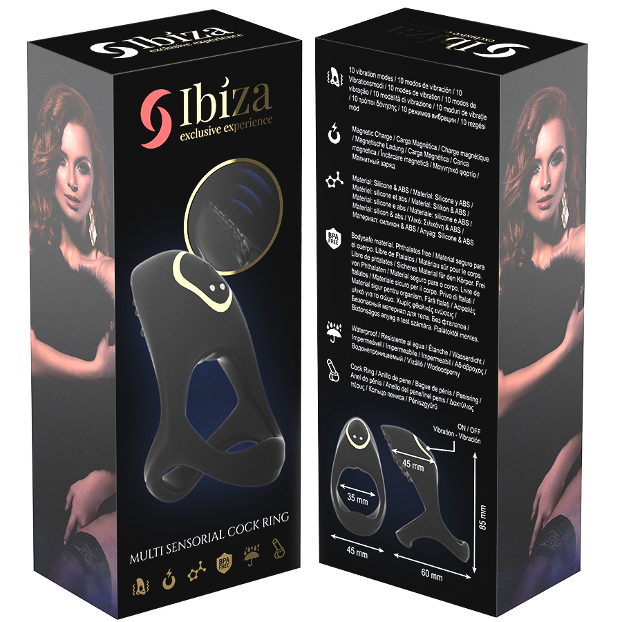 Anello Fallico Vibrante Ibiza Technology — Silicone Medicale