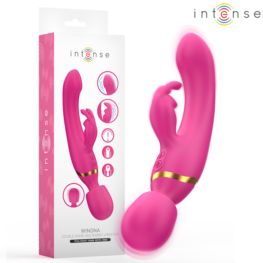 Vibratore Rabbit e Wand Intense Winona — 2 in 1