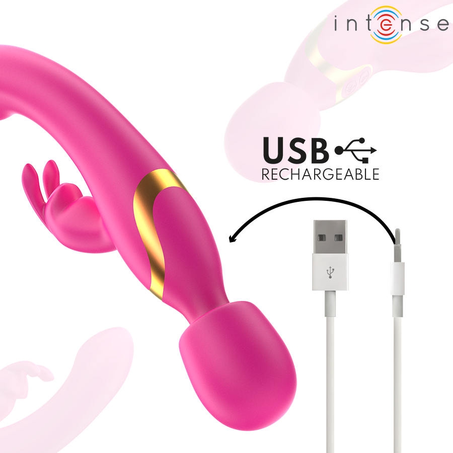 Vibratore Rabbit e Wand Intense Winona — 2 in 1
