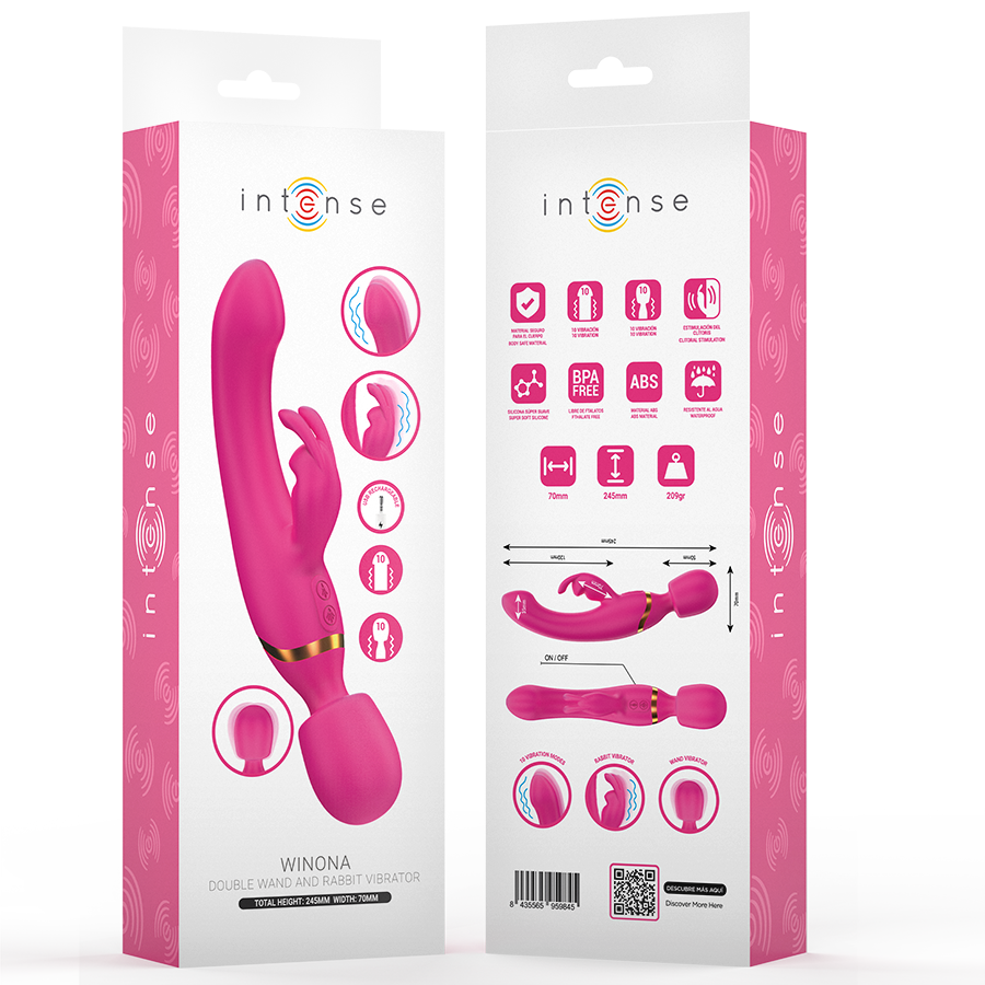 Vibratore Rabbit e Wand Intense Winona — 2 in 1