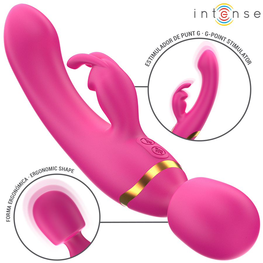 Vibratore Rabbit e Wand Intense Winona — 2 in 1