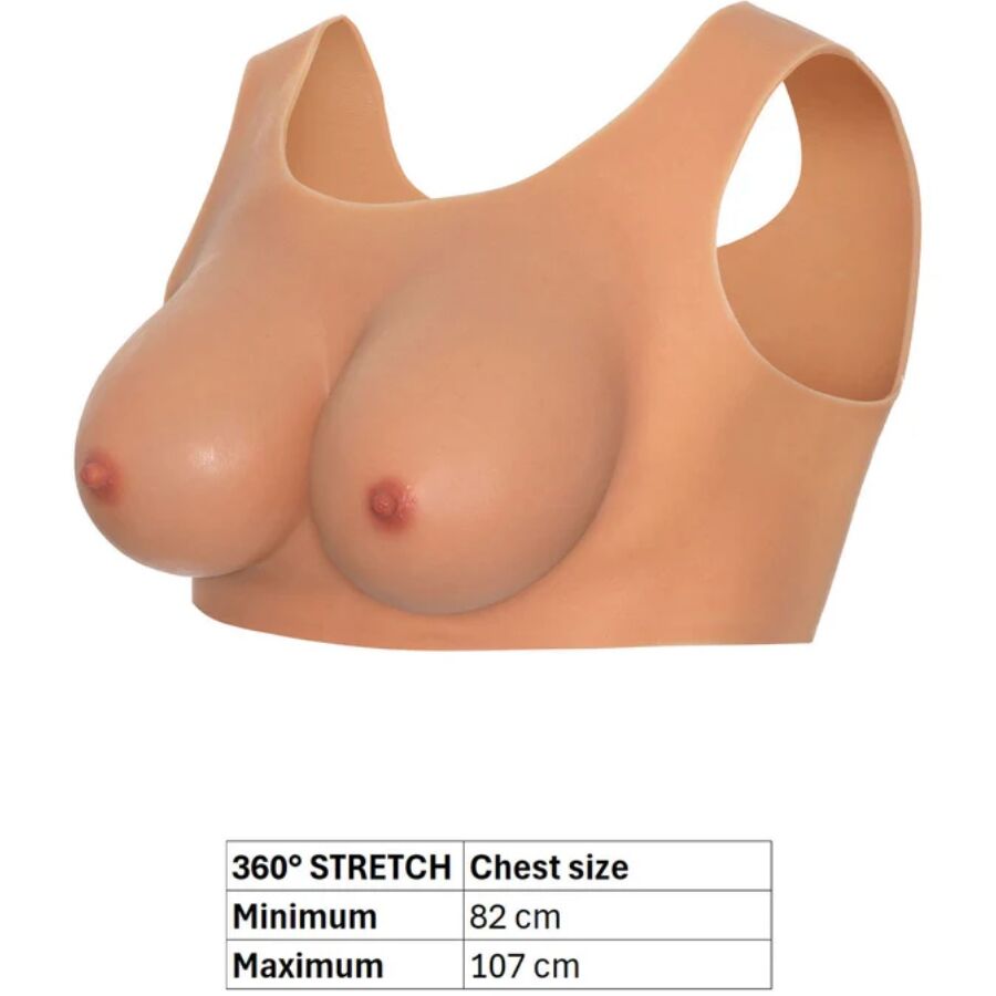 Top Seno Indossabile Hidden Desire Alter Ego — Coppa C, Beige